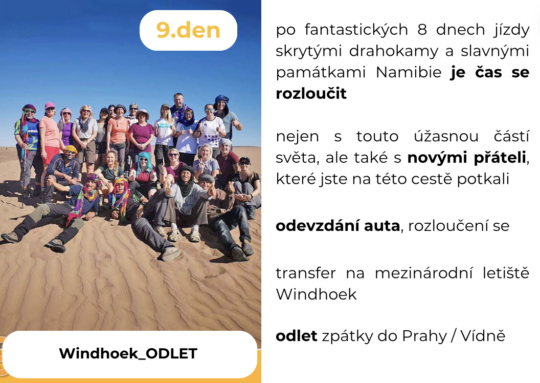 Namibie | Self-Drive Expedice | Duben 2024 | Offroad dobrodružštví za volantem v africké divočině | rezervace online